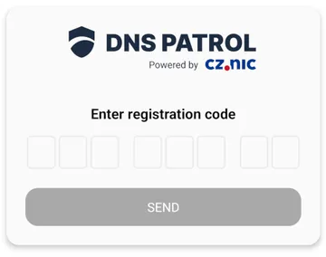 Entering the registration code on first launch.