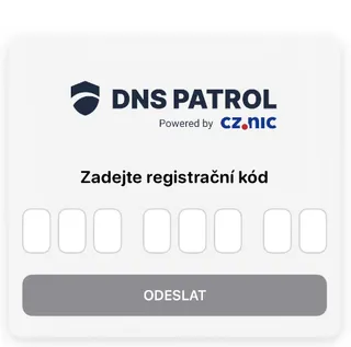 Zadání registračního kódu po prvním spuštění.