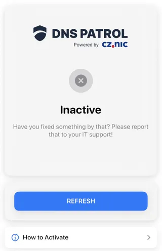 The Inactive status.