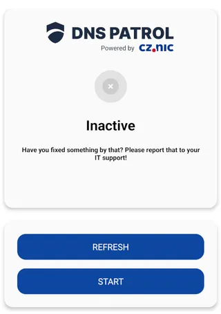 The Inactive status.