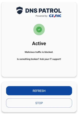 The Active status.